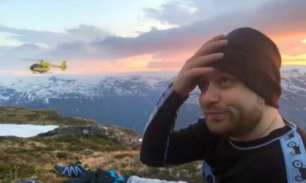 Νορβηγία: Vlogger έσπασε το πόδι του και συνέχισε να καταγράφει